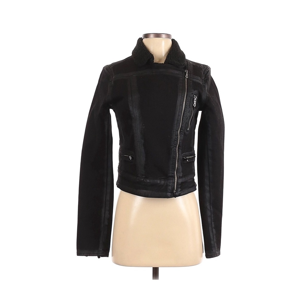 Paige Denim Sydney Shearling Denim Jacket